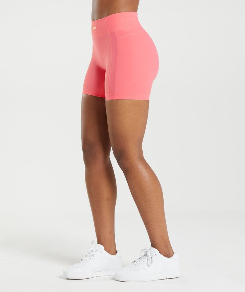 Szorty Gymshark Whitney Mesh Damskie Różowe | PL 268LDM